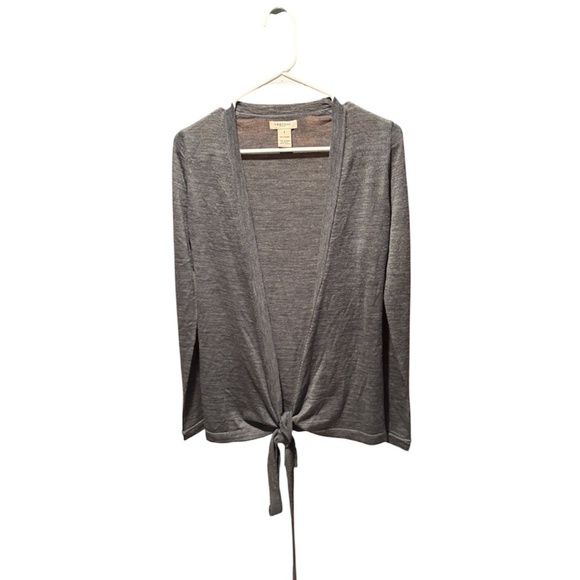 Vertigo Paris Women's Merino Wool Wrap Sweater in Gray Small - Picture 1 of 5
